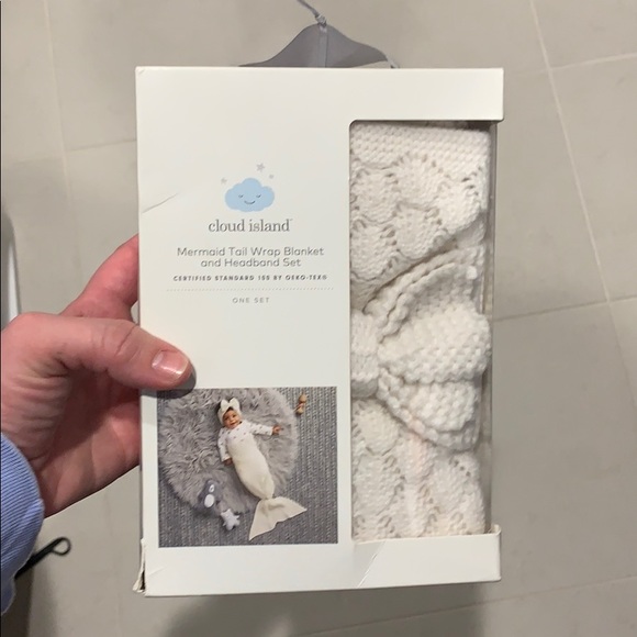 Cloud Island Crochet Mermaid Tail and Headwrap - Picture 6 of 7